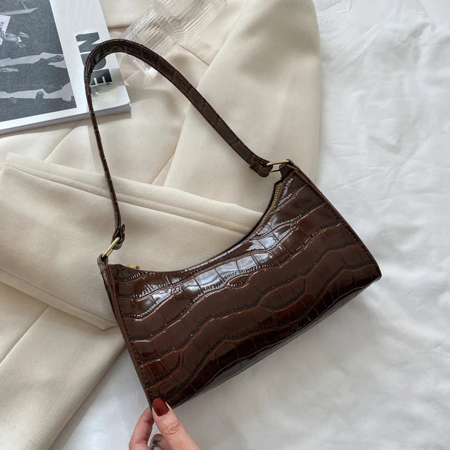 The Luxe Croc Shoulder Bag