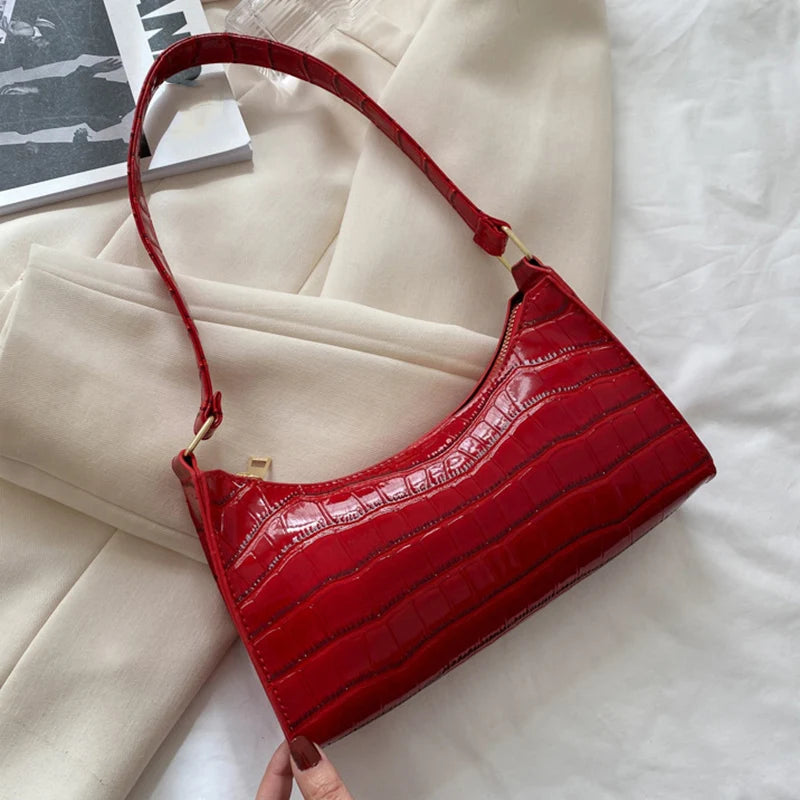 The Luxe Croc Shoulder Bag