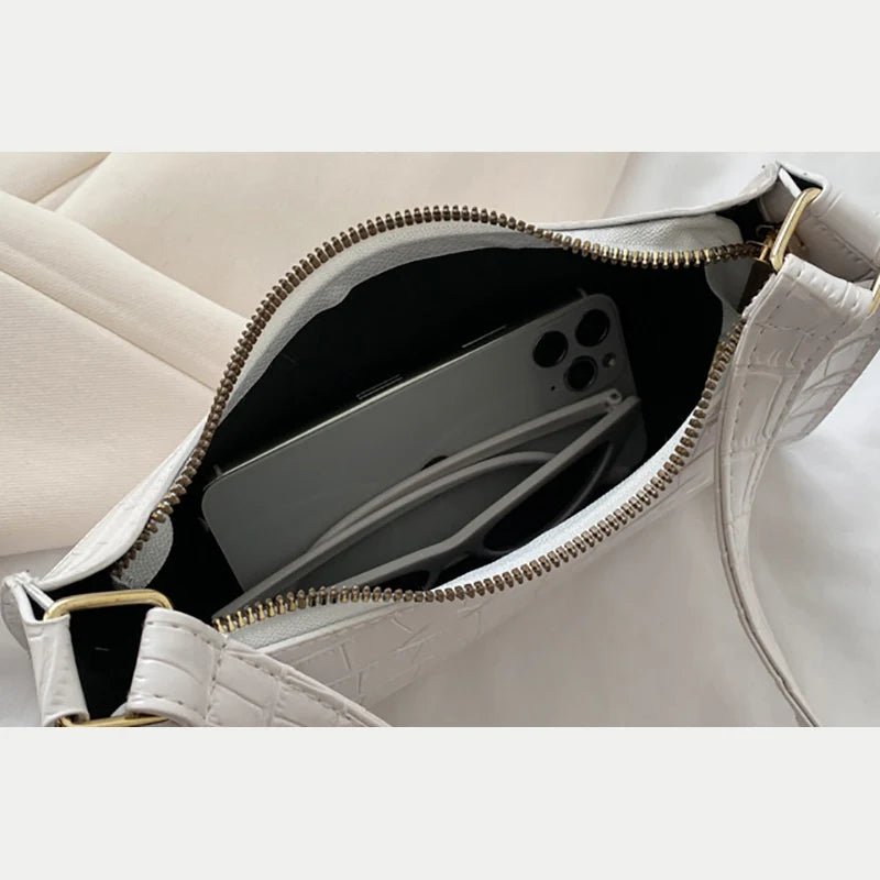 The Luxe Croc Shoulder Bag