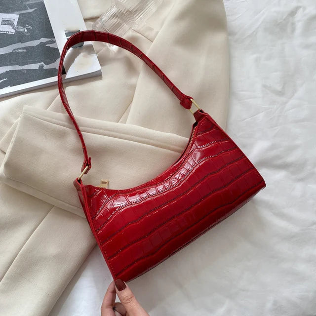 The Luxe Croc Shoulder Bag
