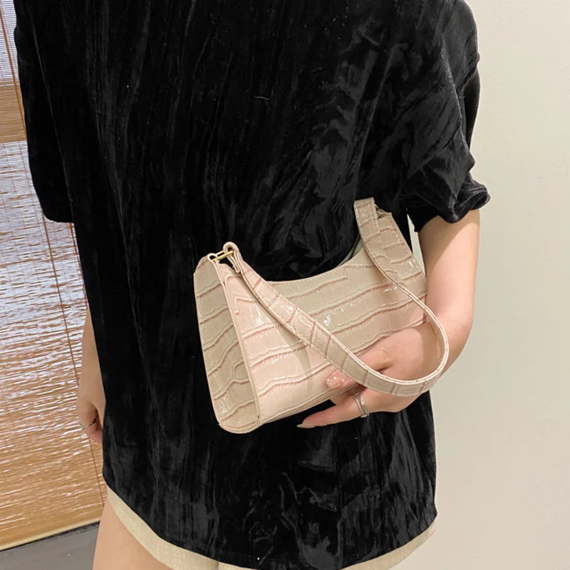 The Luxe Croc Shoulder Bag