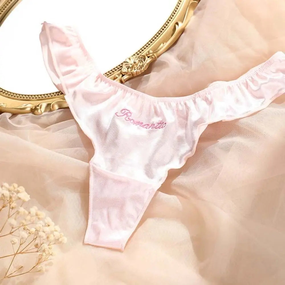Love Me Satin-Silky Cheeky Thongs