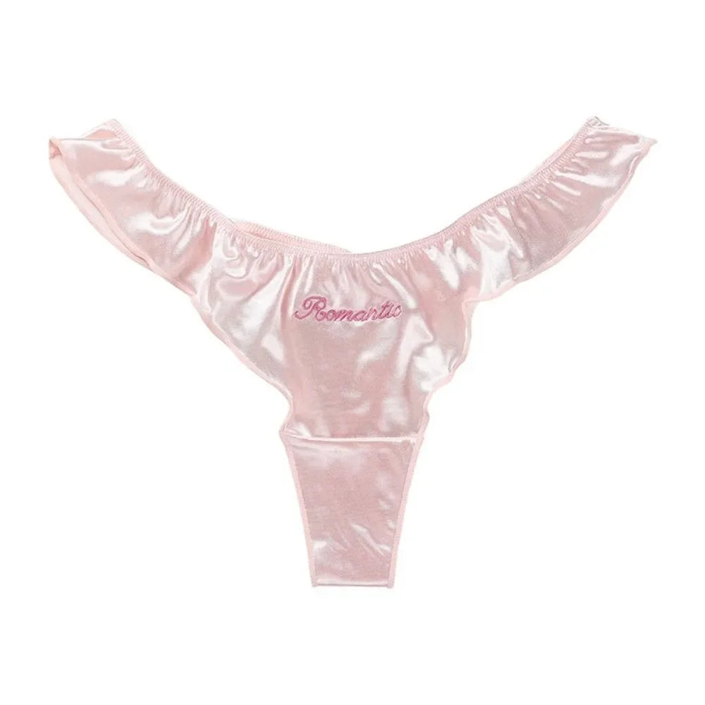 Love Me Satin-Silky Cheeky Thongs