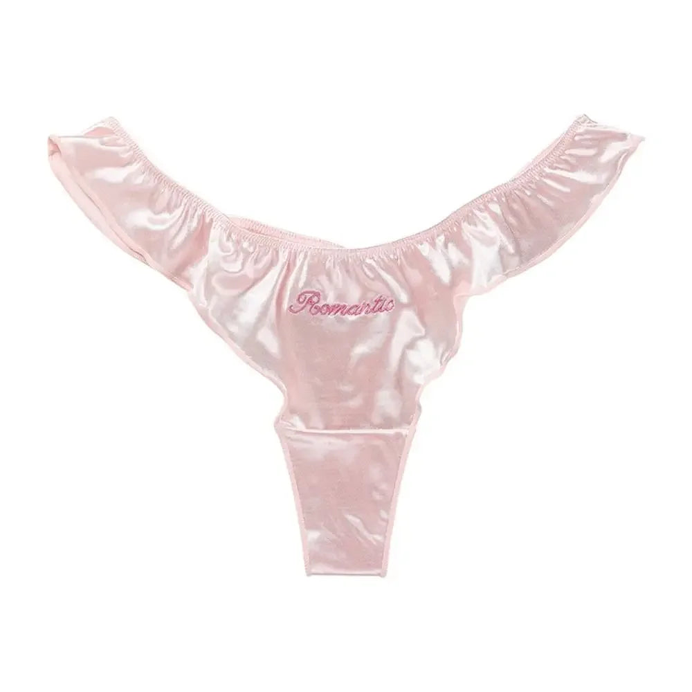 Love Me Satin-Silky Cheeky Thongs